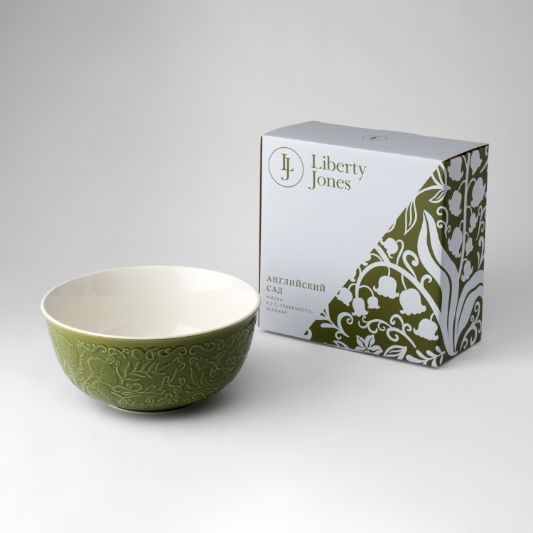 Миска english gardens, 4,2 л, травянисто-зеленая (80580)