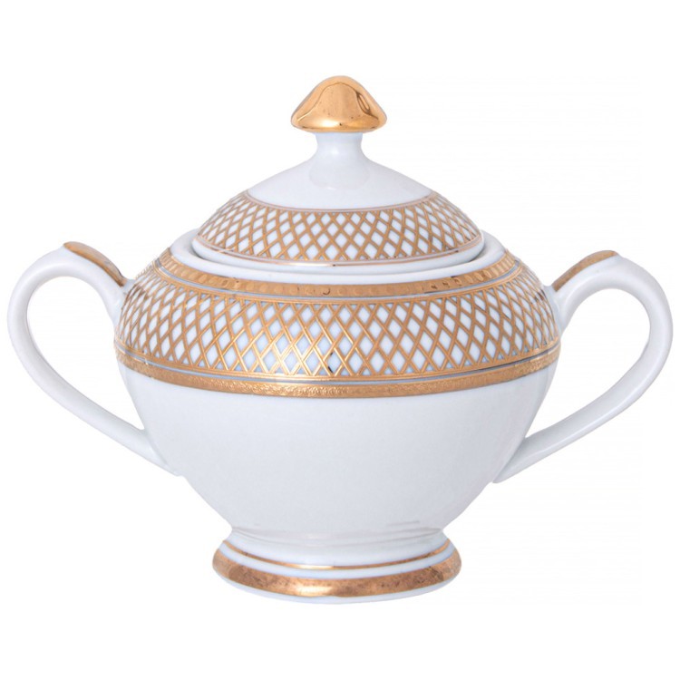 Чайный сервиз lefard "золотая сетка" hа 6 пер. 14 пр. Lefard (770-230)