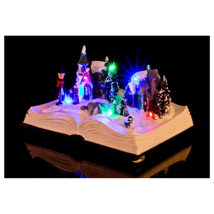 Фигурка "рождественская книга" с музыкой и подсветкой 22*15,5*12,5 см Lefard (868-103)