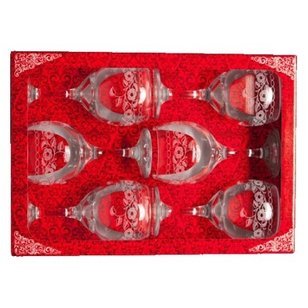 Набор 6-ти бокалов д/вина Флёр new 260 мл (MS411-02-07-01)