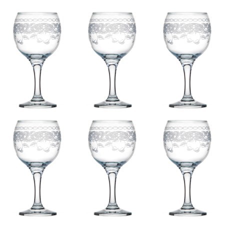 Набор 6-ти бокалов д/вина Флёр new 260 мл (MS411-02-07-01)