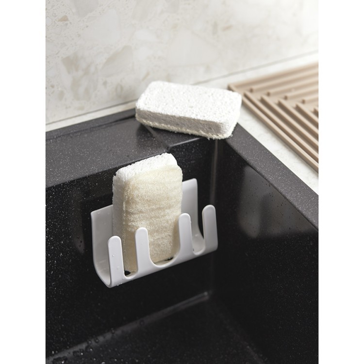 Держатель губки для мытья посуды jaw, белый (75909)