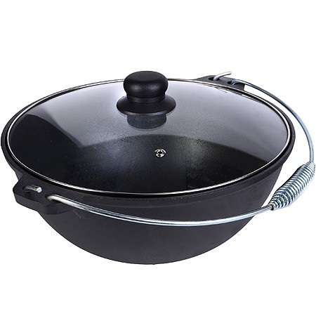 Казан чугун 6 л, крышка, ручка.MB (31163)