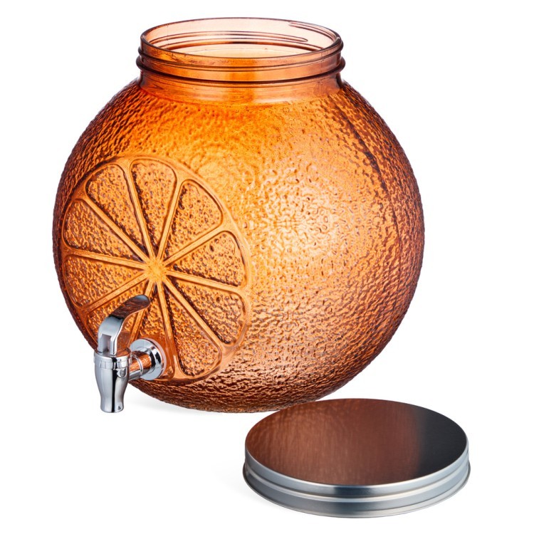 Диспенсер для напитков "orange", 25,5*21,5*25,5 см, 8 л Lefard (718-205)