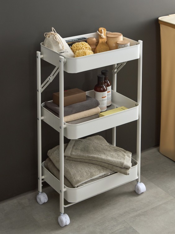 Этажерка 3-х ярусная smart cart, белая (79750)
