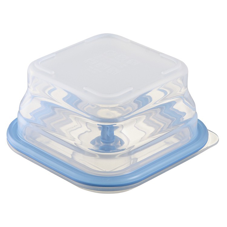 Контейнер для переноски и хранения силиконовый квадратный складной silikobox, 400 мл, синий (74697)