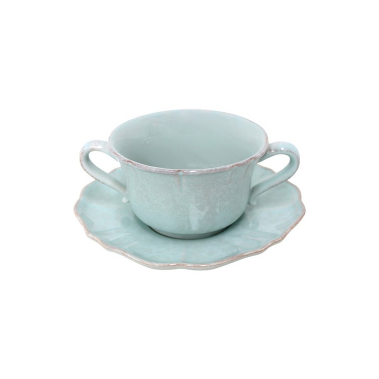 Чаша с блюдцем IM511-BLU(SSS02-00804C), керамика, Turquoise, CASAFINA BY COSTA NOVA Чаша с блюдцем IM511-BLU(SSS02-00804C), керамика, Turquoise, CASAFINA BY COSTA NOVA
