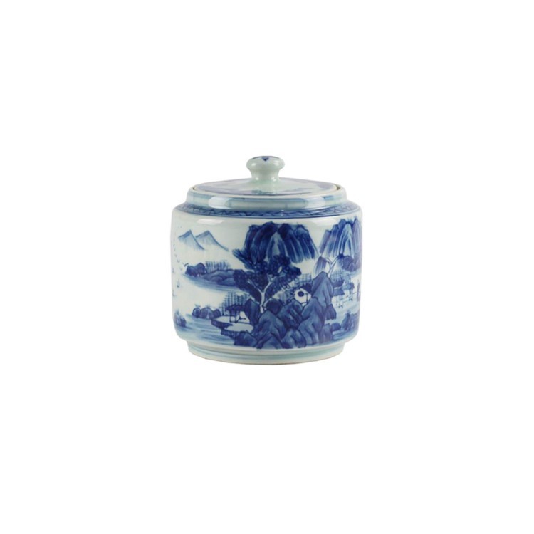 Ваза RZCC10, фарфор, blue/white, ROOMERS FURNITURE