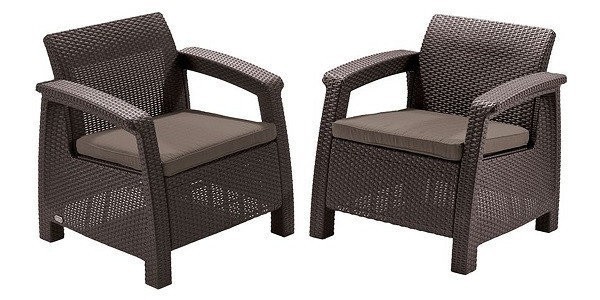 Кресла садовые Corfu II Duo 17197993B (2 шт) (59615)