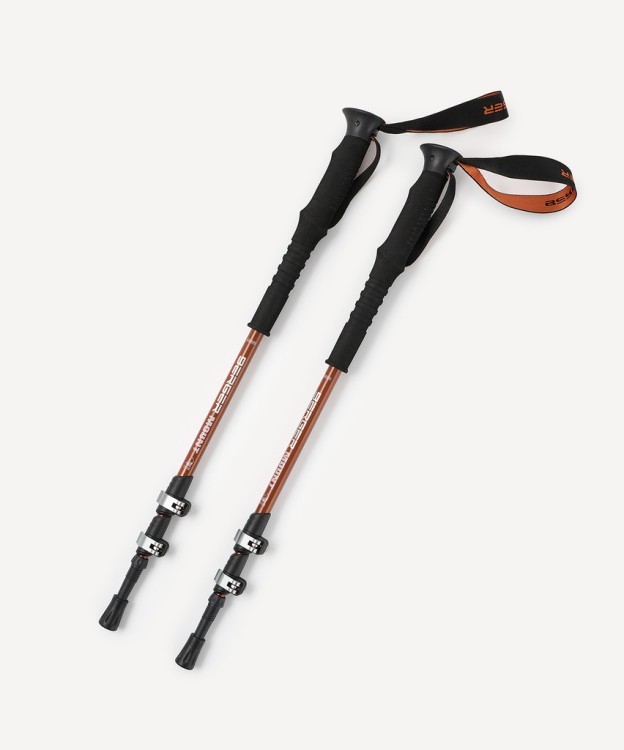 Треккинговые палки Hiking Mount, 65-135 см, 3-секционные, терракотовый (2119449) Треккинговые палки Hiking Mount, 65-135 см, 3-секционные, терракотовый (2119449)
