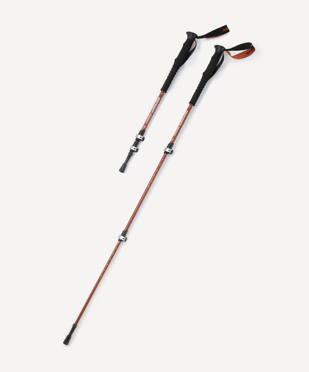 Треккинговые палки Hiking Mount, 65-135 см, 3-секционные, терракотовый (2119449) Треккинговые палки Hiking Mount, 65-135 см, 3-секционные, терракотовый (2119449)