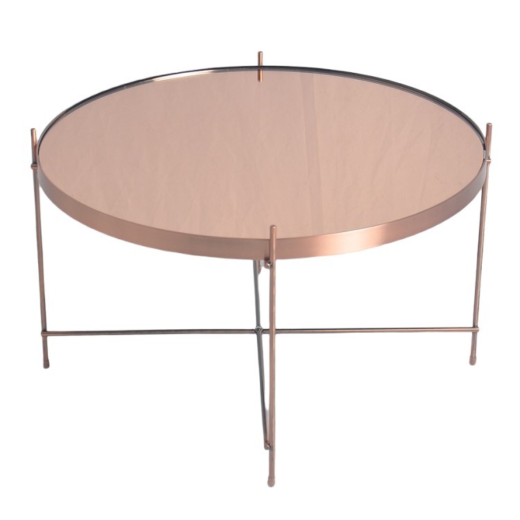 Стол josen, D64,4 см, розовый/медный (74048)