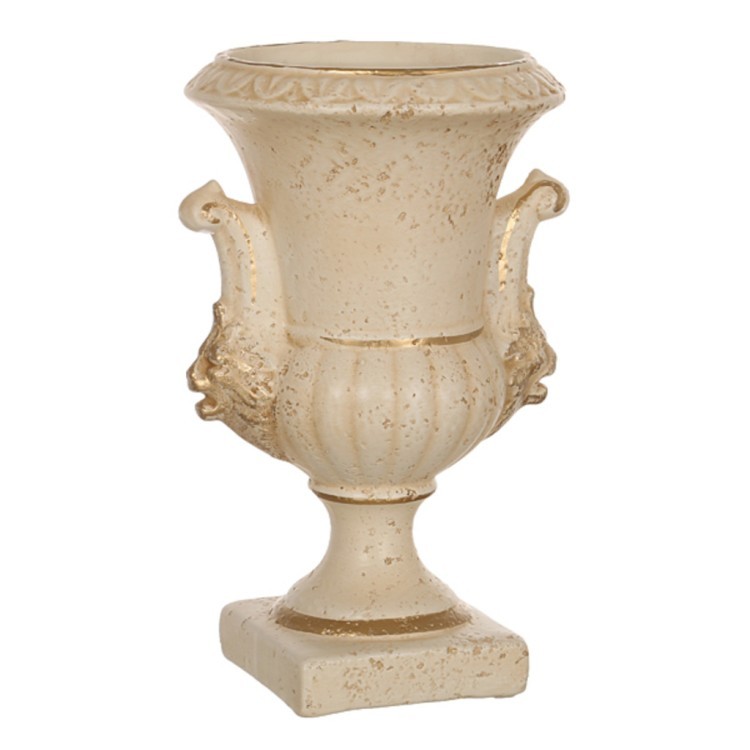 Кубок со львами "романо" старинный персиковый высота=26 см Loucicentro-Ceram. Louсa (742-154)