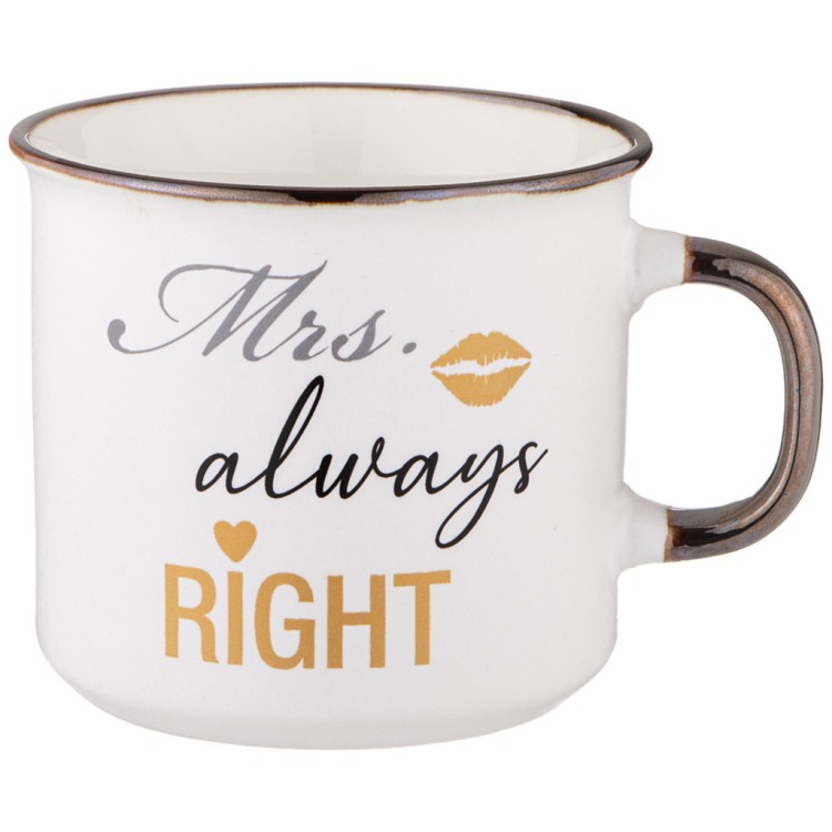 Кружка "mrs. always right" 280 мл Lefard (260-969)