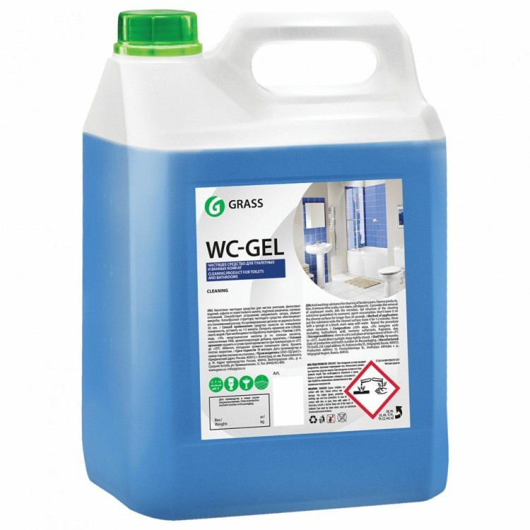 Средство для уборки сантехнических блоков 5,3 кг GRASS WC-GEL кислотное гель 125203 605628 (1) (94955)