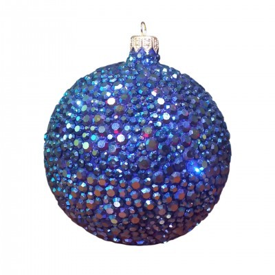 Новогодний шар Глубина фиолетовых снов с кристаллами Swarovski (4060)