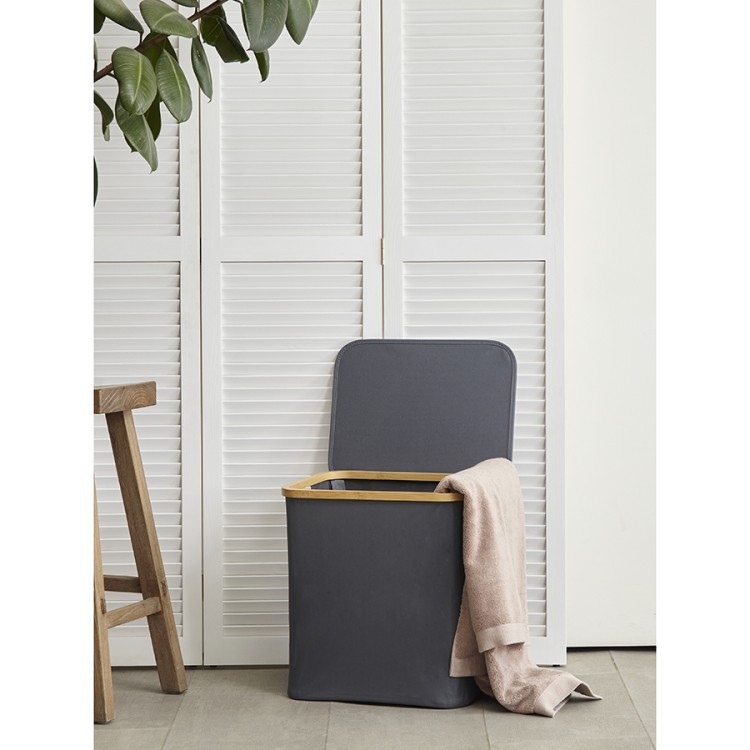 Корзина для белья neat mid, 40x33x43 см, серая (77868) Корзина для белья neat mid, 40x33x43 см, серая (77868)