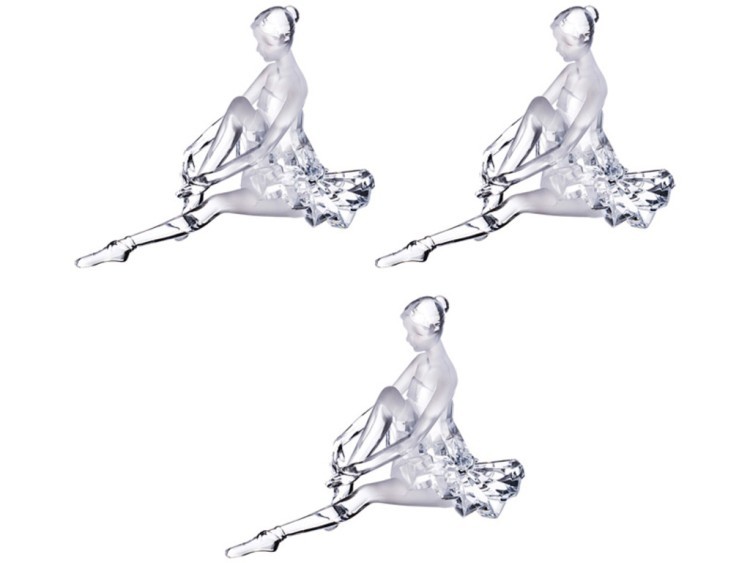 Комплект из 3-х фигурок "балерина" 19*13*19 см дизайн горн.хрусталь Lefard (234-137)
