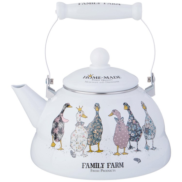 Чайник agness  эмалированный серия "family farm", 3 л Agness (934-627)