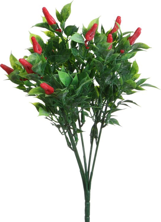 Цветок искусственный "перчик" высота=29 см. Huajing Plastic (23-338)