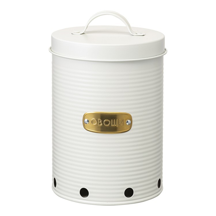 Банка для хранения овощей irmel, 2,5 л, молочная (78386)