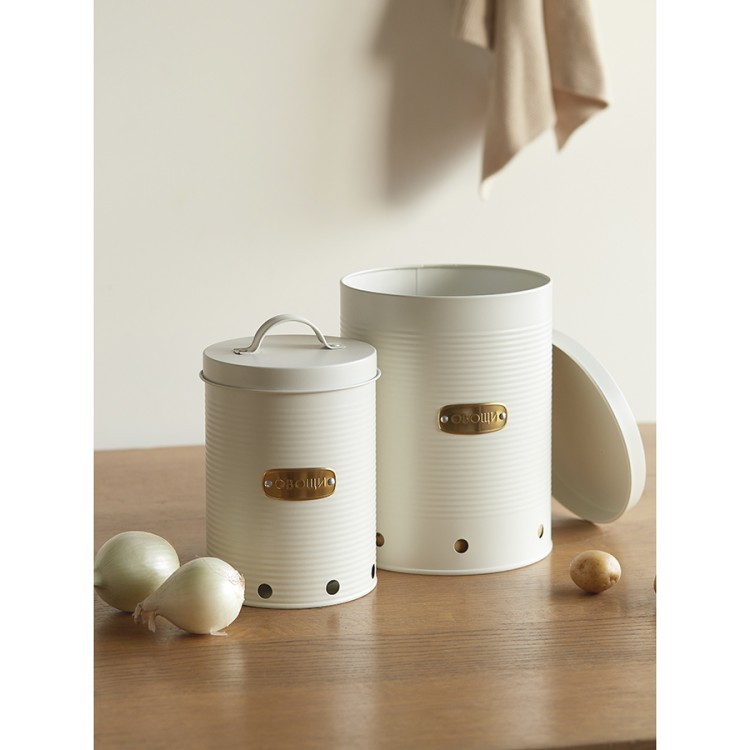 Банка для хранения овощей irmel, 2,5 л, молочная (78386)