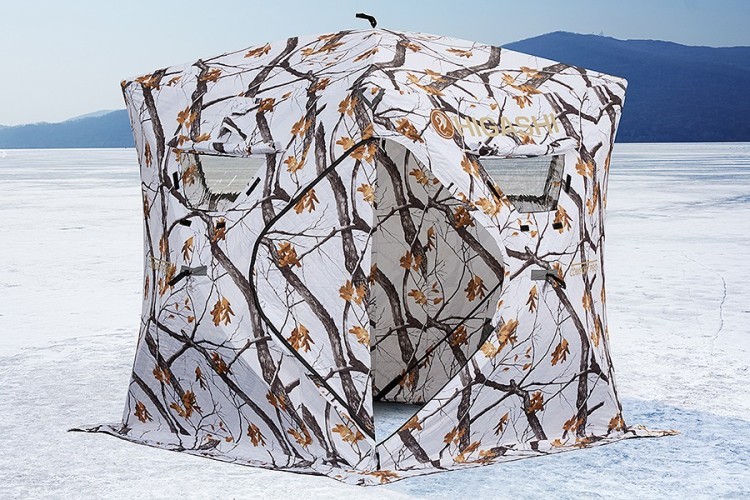 Зимняя палатка куб Higashi Winter Camo Comfort Pro трехслойная (80288) Зимняя палатка куб Higashi Winter Camo Comfort Pro трехслойная (80288)