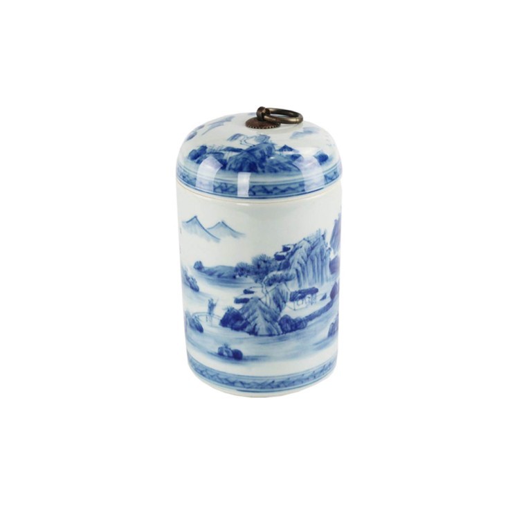 Ваза Rzcc01-b, фарфор, blue/white, ROOMERS FURNITURE