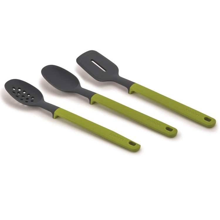 Набор из 3 кухонных инструментов elevate серо-зелёный (62335)