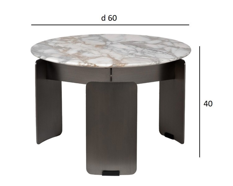 Стол журнальный, мрамор Arabescato Corchia d60*40см (TT-00013056) Стол журнальный, мрамор Arabescato Corchia d60*40см (TT-00013056)