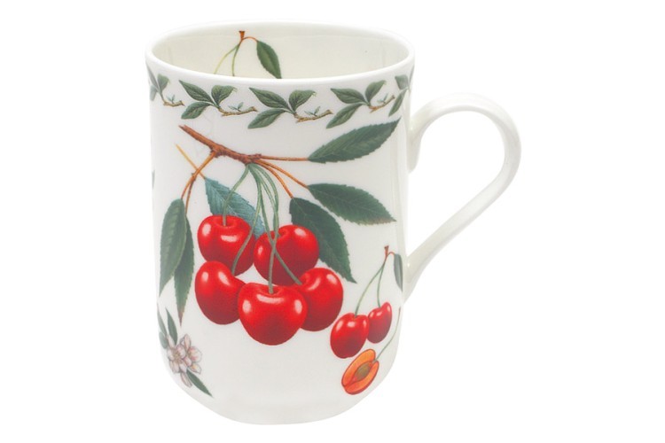 Кружка, 300 мл, фарфор F, белая, Вишня, Orchard Fruits - MW637-PB8002 Maxwell & Williams