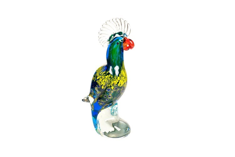 Статуэтка "Попугай" (разноцветная) 8x6,5x21,5 см (TT-00002105)