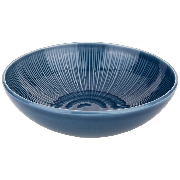Тарелка суповая-салатник "mirage" 19 см синий Bronco (410-124)