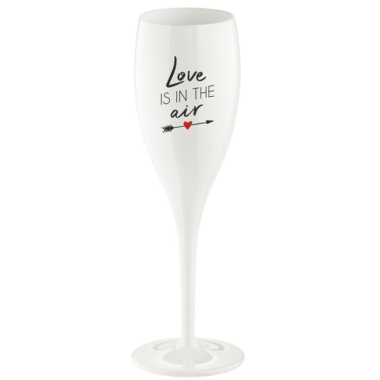 Бокал для шампанского cheers, no 1, love is in the air, superglas, 100 мл, белый (71314)