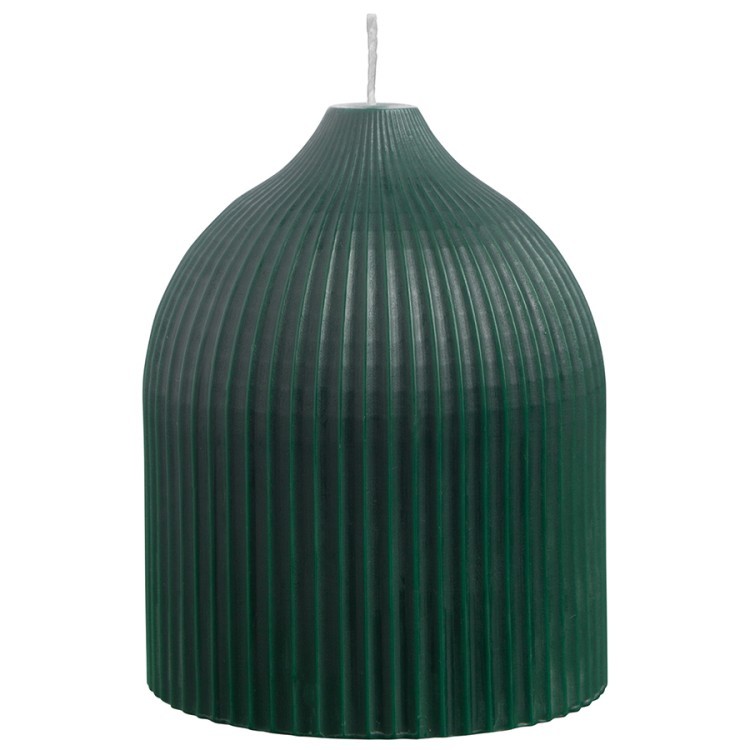 Свеча декоративная темно-зеленого цвета из коллекции edge, 10,5см (74331)