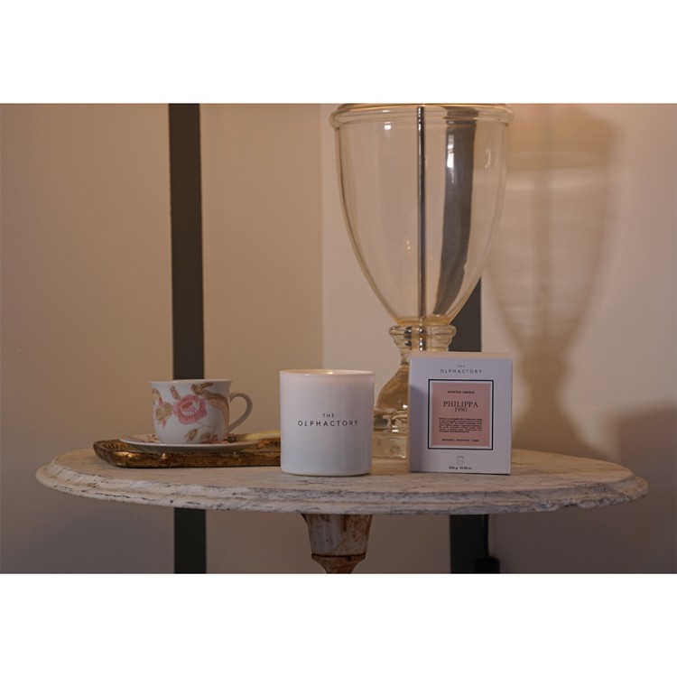 Свеча ароматическая the olphactory, white insignia, philippa 1990, 60 ч (78049)