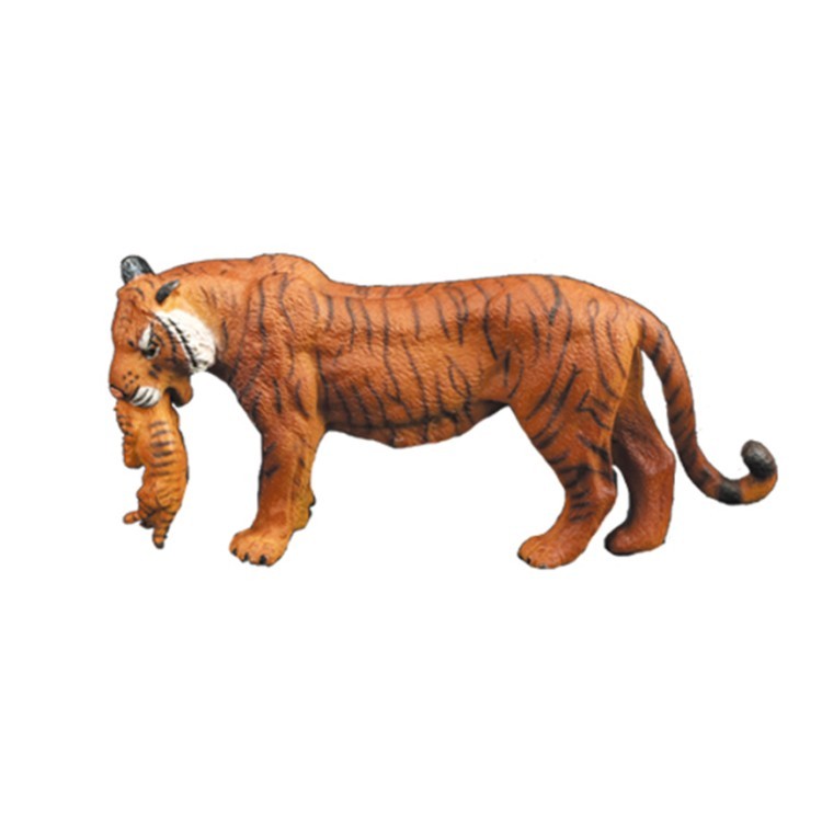 Набор фигурок животных серии "Мир диких животных": Семья львов и семья тигров, 4 предмета (MM211-247)