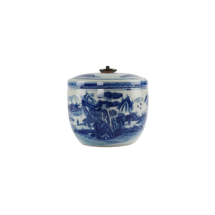 Ваза RZCC04-B, фарфор, blue/white, ROOMERS FURNITURE