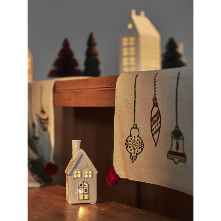 Дорожка с вышивкой christmas decorations из коллекции new year essential, 45х150 см (75349)
