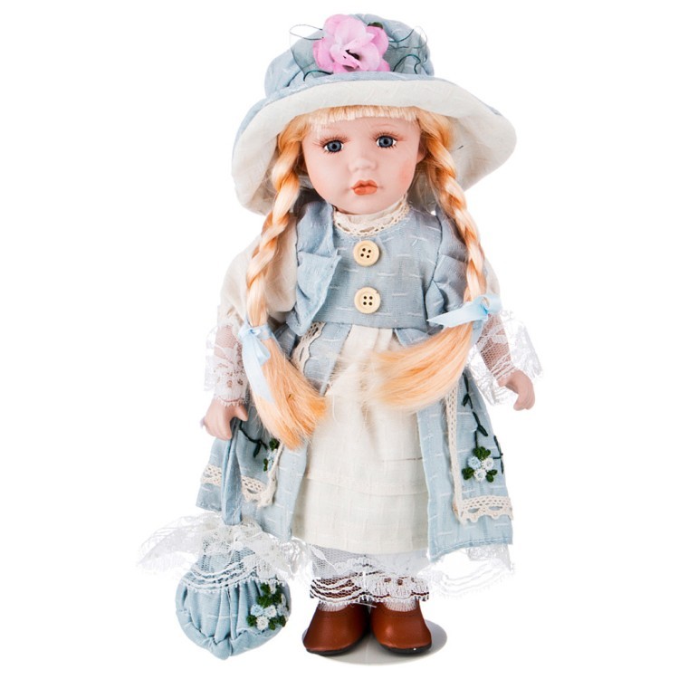 Кукла фарфоровая декоративная высота=30 см. RF COLLECTION (346-259)