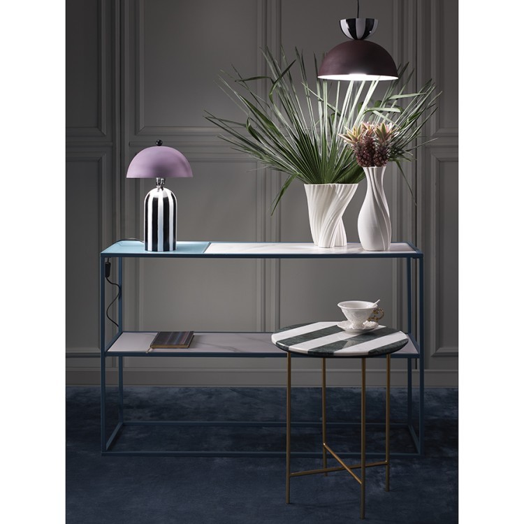 Стол консольный mayen, 120х35х76 см, белый/бирюзовый (76058)