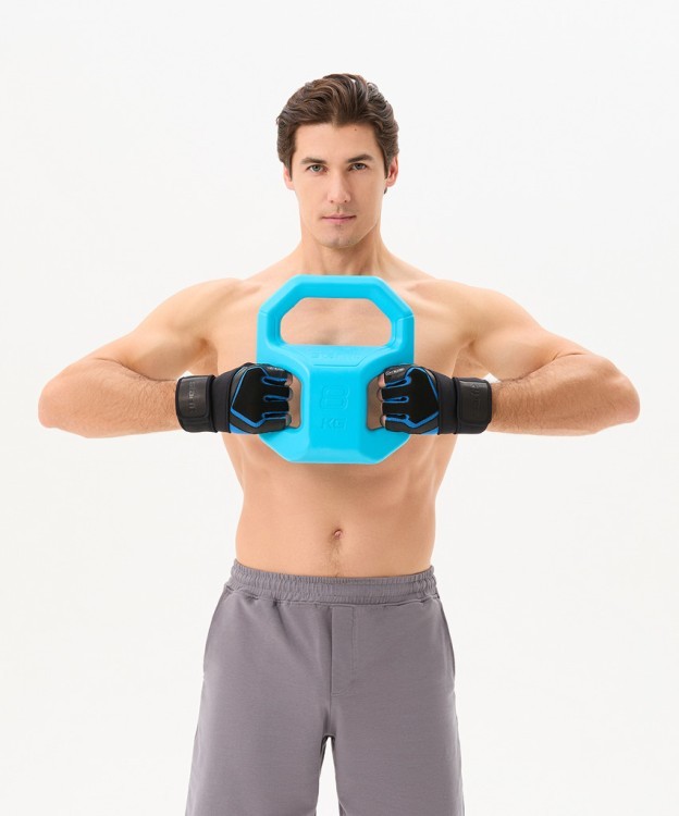 Перчатки для фитнеса STARFIT WG-201, черный/синий (2119229)