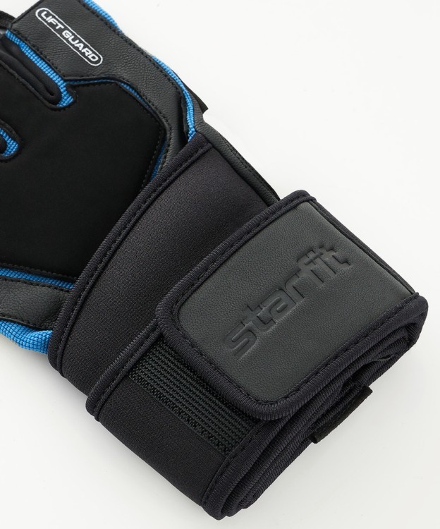 Перчатки для фитнеса STARFIT WG-201, черный/синий (2119229)