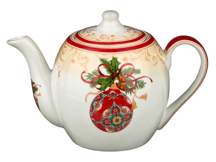 Чайник заварочный "с новым годом" 550мл Porcelain Manufacturing (779-097) 