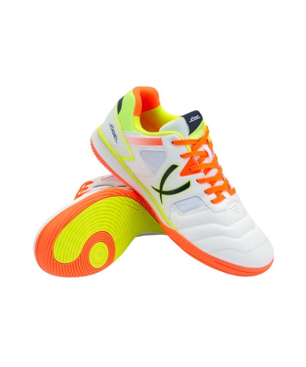 БЕЗ УПАКОВКИ Бутсы зальные JÖGEL Tornado 2.0 White/orange (2127747) БЕЗ УПАКОВКИ Бутсы зальные JÖGEL Tornado 2.0 White/orange (2127747)
