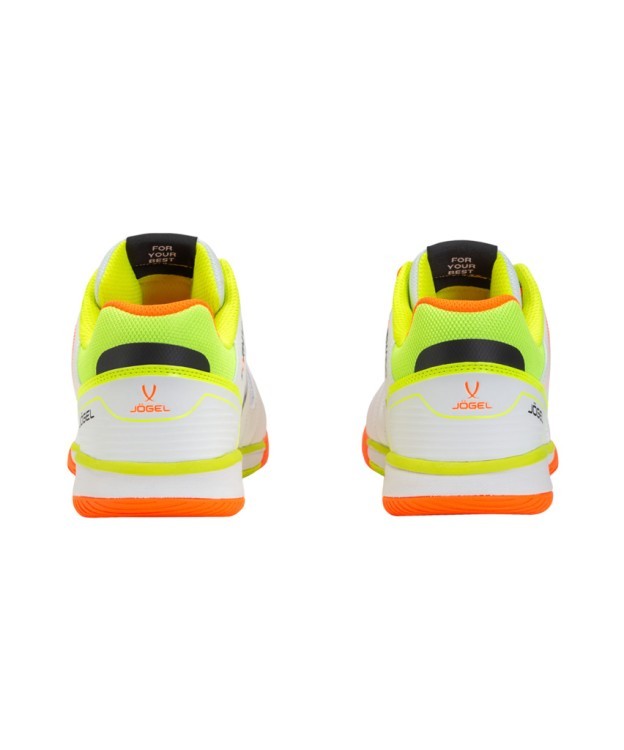БЕЗ УПАКОВКИ Бутсы зальные JÖGEL Tornado 2.0 White/orange (2127747) БЕЗ УПАКОВКИ Бутсы зальные JÖGEL Tornado 2.0 White/orange (2127747)