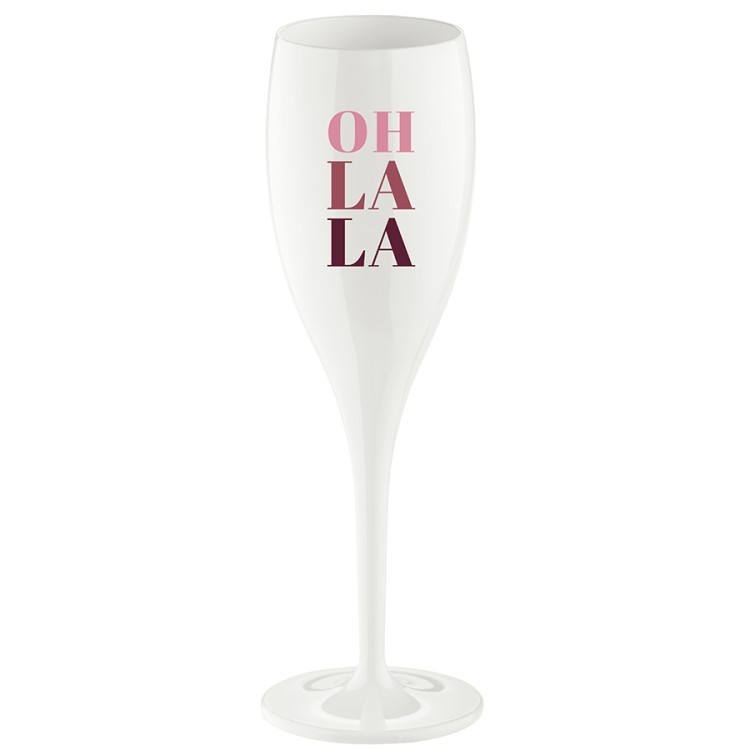 Бокал для шампанского cheers, no 1, oh la la, superglas, 100 мл, белый (71315)