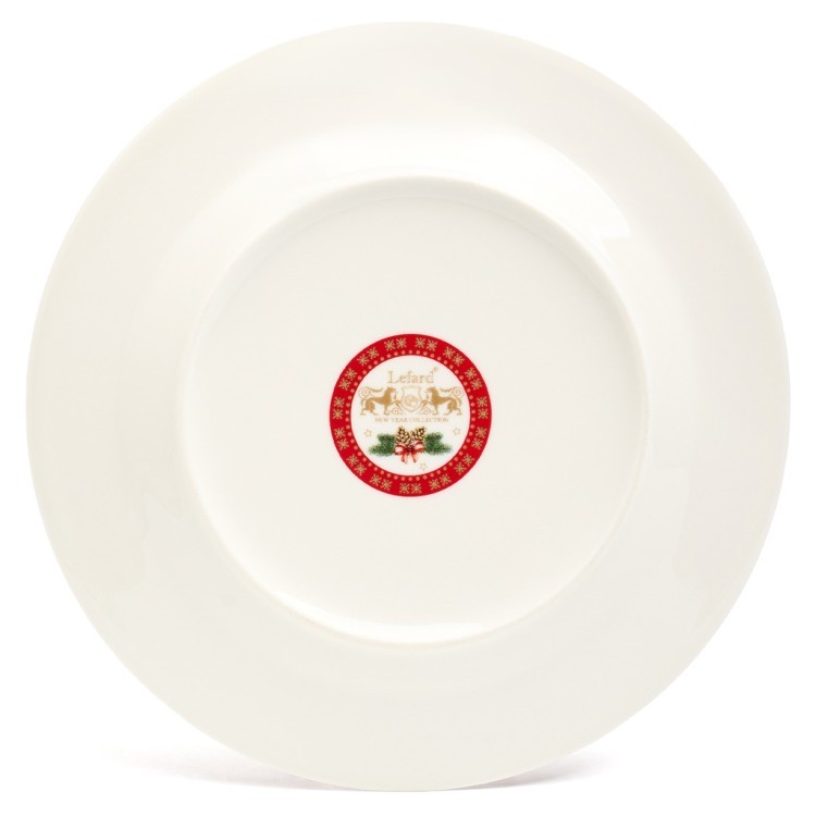 Тарелка закусочная lefard "с новым годом!" 19 см красная Lefard (85-1955-1)
