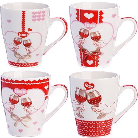 Кружка 340мл LOVE (мин.4шт) LR (25974) Кружка 340мл LOVE (мин.4шт) LR (25974)