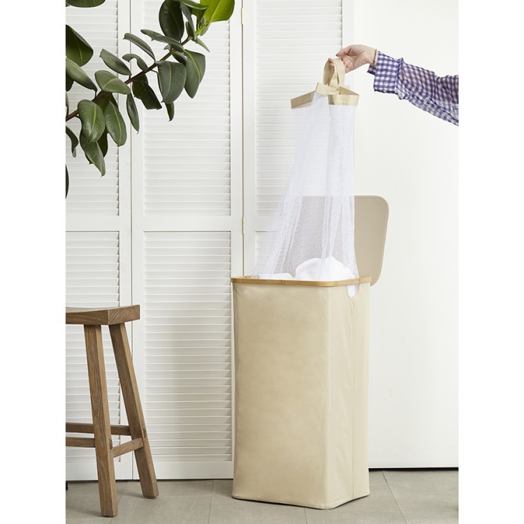 Корзина для белья neat tall, 41х35х74 см, молочная (77870) Корзина для белья neat tall, 41х35х74 см, молочная (77870)